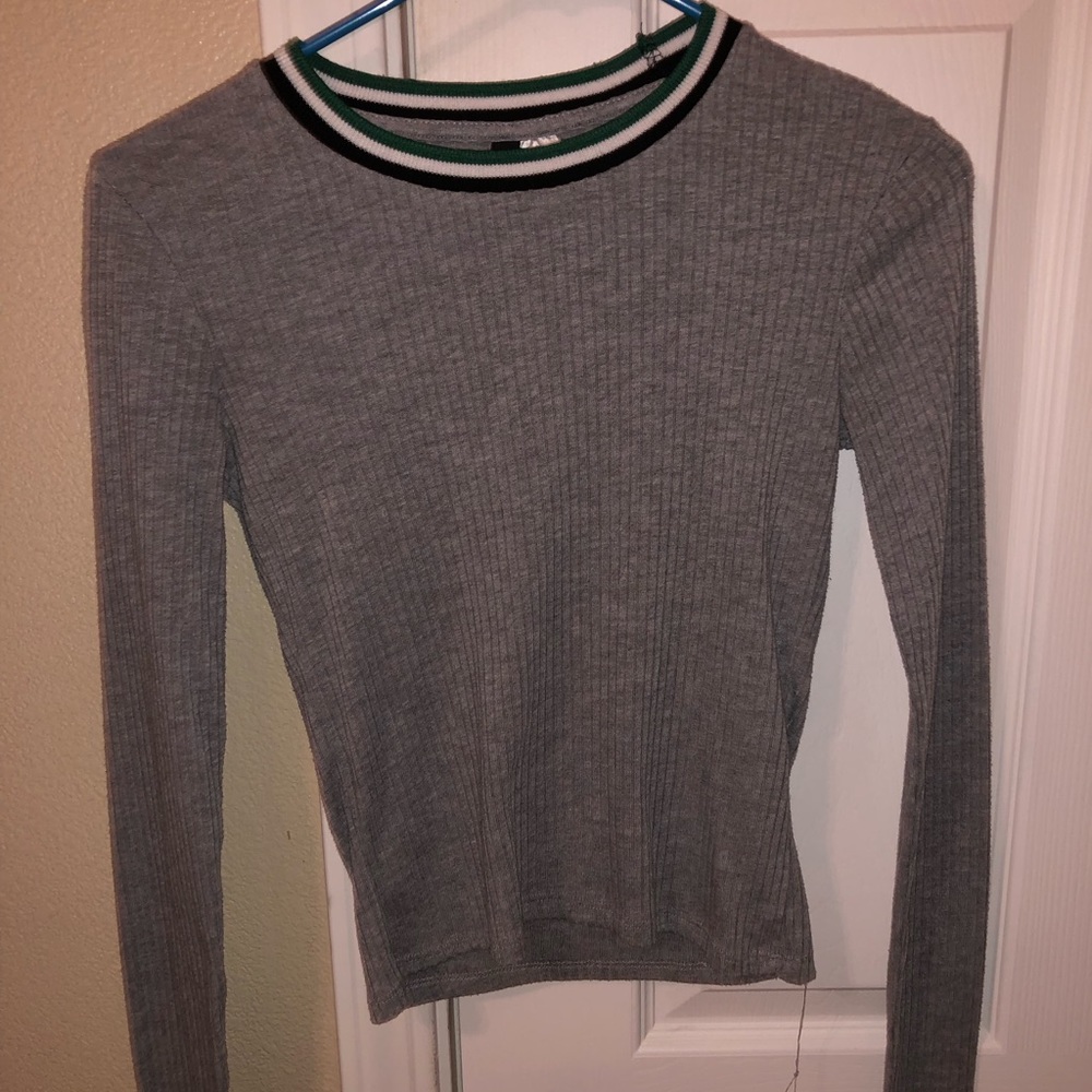 H&M long sleeve crop top